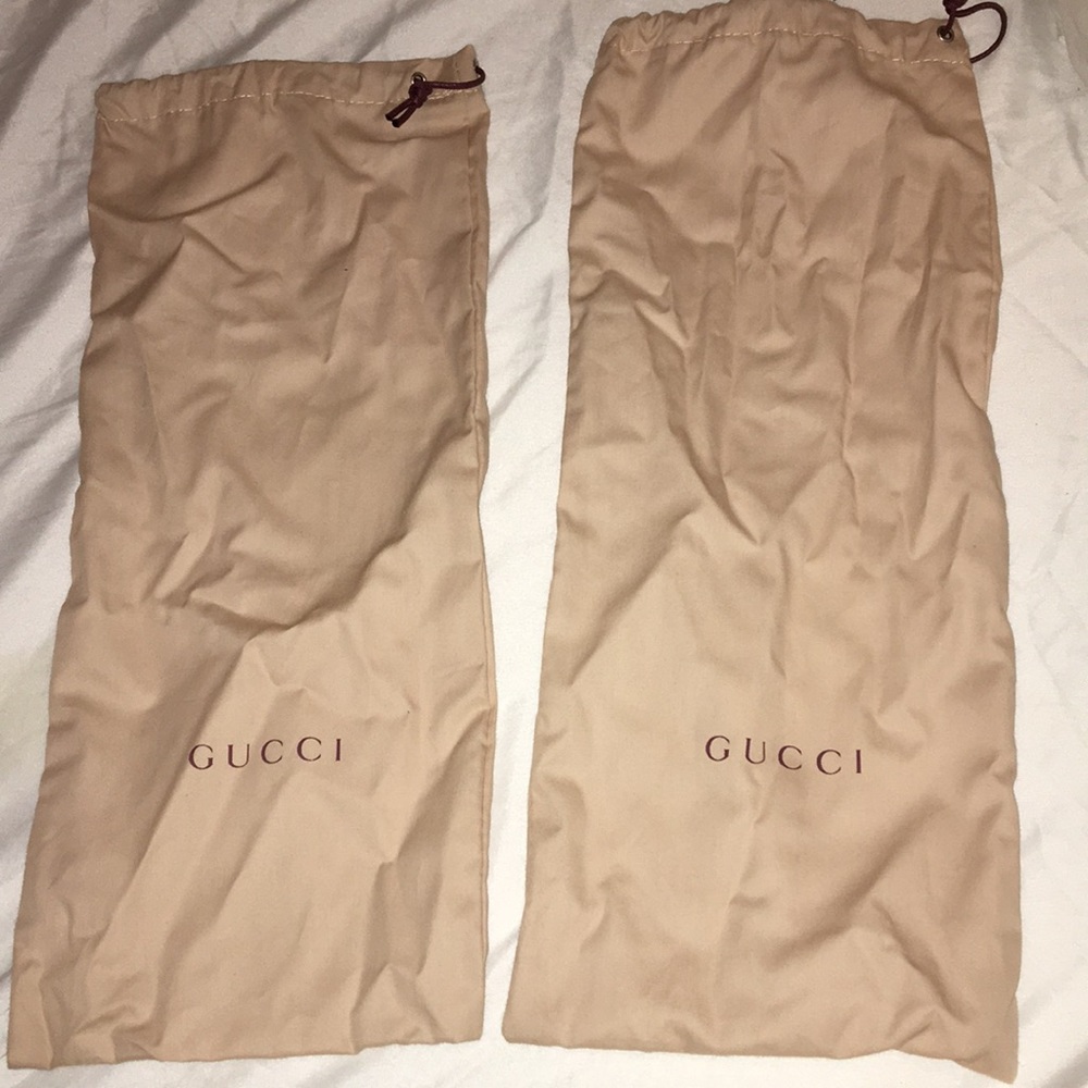 2 Gucci dust bags
